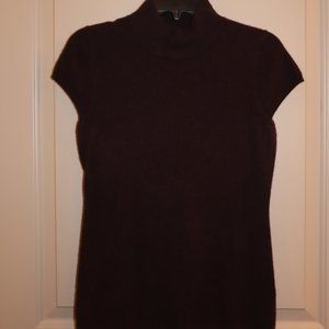 Antonio Melani Plum Cashmere Short Sleeve Sweater